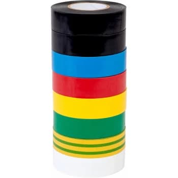 Image of Ultratape - Assorted PVC Electrical Insulating Tapes 19mm x 20m Pack of 8