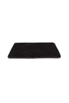 Image of 80 x 120 Grey Memory Foam Paw Print Pet Mat