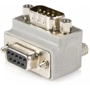Image of StarTech Right Angle DB9 to DB9 Serial Cable Adapter Type 1 MF