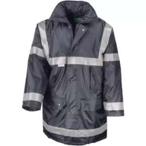 Image of Result Mens Work-Guard Workwear Management Coat (2XL) (Navy Blue) - Navy Blue