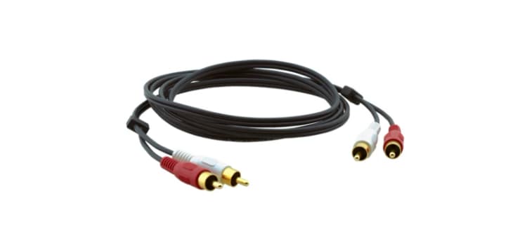 Image of Kramer Electronics 2xRCA. M/M. 7.6m audio cable RCA Black