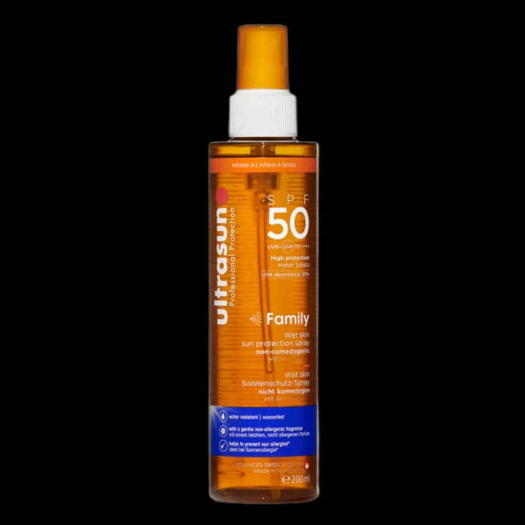 Image of Ultrasun Family Wet Skin Sun Protection Spray SPF50 200ml