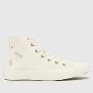 Image of Converse all star hi enchanted garden trainers in white