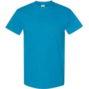 Image of Gildan Mens Heavy Cotton Short Sleeve T-Shirt (Pack Of 5) (L) (Sapphire)