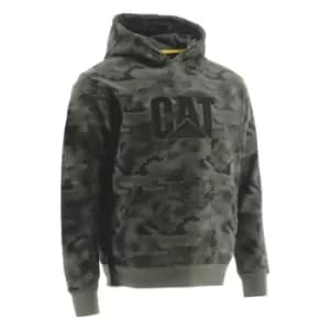 Image of Caterpillar Mens Trademark Hooded Logo Work Sweatshirt 3XL - Chest 56-58' (142 - 147cm)