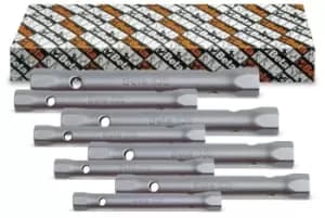 Image of Beta Tools 935 /S8 8pc Double End Bi-Hex Tubular Socket Wrench Set Box 009350181