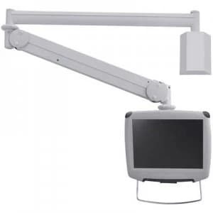 Image of NewStar FPMA-HAW100 1x Monitor wall mount 25,4cm (10) - 61,0cm (24) Height-adjustable, Tiltable, Swivelling