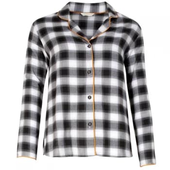 Image of Cyberjammies Printed Long Sleeve Pyjama Set - Charcoal Check