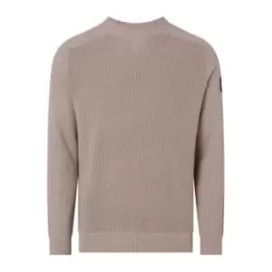 Image of Calvin Klein Jeans Monologo Badge Sweater - Brown