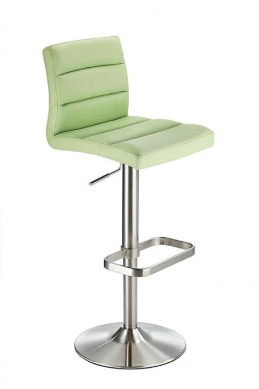 Image of netfurniture Drenzy Height Adjustable Breakfast Bar Stool Chrome Base. Black