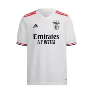 Image of adidas Benfica Away Shirt 2021 2022 Junior - White