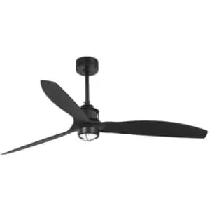 Image of Faro JUST LED Matt Black Ceiling Fan with DC Motor, 3000K