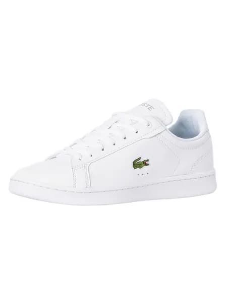 Image of Lacoste White Carnaby Pro Bl Leather Tonal Trainers White Male 12 210503UK