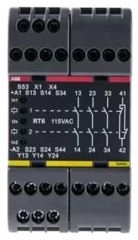 Image of Abb 2Tla010026R0400 Relay, Safety, 3No, 1Nc, 250Vac, 6A