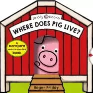 Image of where does pig live a barnyard search and find book