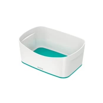 Image of MyBox WOW Storage Tray W 246 X H 98 X D 160 MM White/Ice Blue - Outer Carton of 4