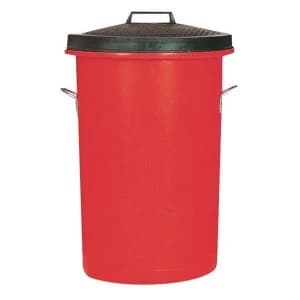 Image of Heavy Duty Dustbin 85 Litre Red