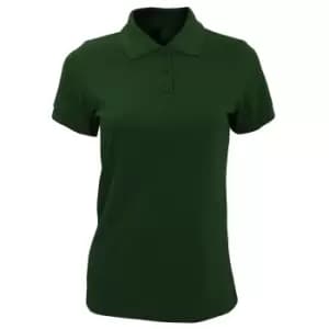 Image of SOLs Womens/Ladies Prime Pique Polo Shirt (XXL) (Bottle Green)