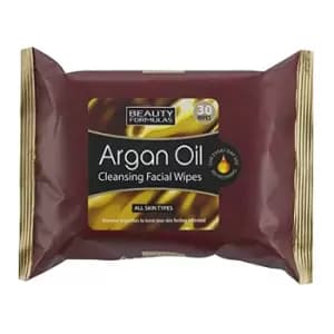 Image of Beauty Formulas Argan Oil Facial Wipes