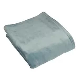 Image of Harlow Fleece Throw Mist Blue