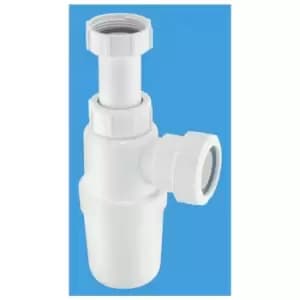 Image of Adjustable Inlet Slim Bottle Trap - 1.1/4 - Mcalpine
