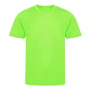 Image of Awdis Childrens/Kids Cool Recycled T-Shirt (12-13 Years) (Electric Green)