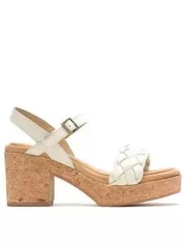 Image of Hush Puppies Poppy Qtr Strap - White, Size 6, Women