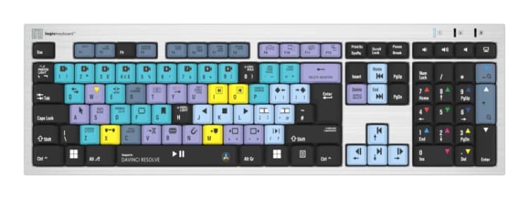 Image of Logickeyboard LKB-RESC-AJPU-UK keyboard Office USB QWERTY English Silv