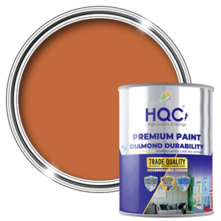 Image of Hqc Masonry Touch Up Paint - Repairs & Covers Brick, Concrete, Pebbledash & Plaster - Terracota - 1L
