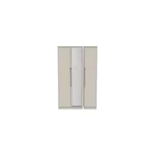 Image of Welcome Furniture Barquero Tall Triple Mirrored Wardrobe - Kashmir Matt