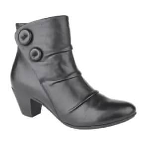 Image of Cipriata Womens/Ladies Emma Button Ankle Boot (7 UK) (Black)