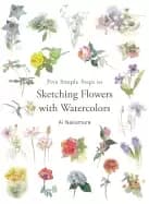 Image of five simple steps to sketching flowers with watercolors