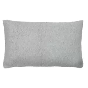Image of Malham Fleece Rectangular Cushion Dove, Dove / 30 x 50cm / Polyester Filled