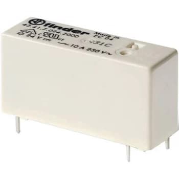 Image of PCB relays 24 Vdc 10 A 1 change over Finder 43.41.