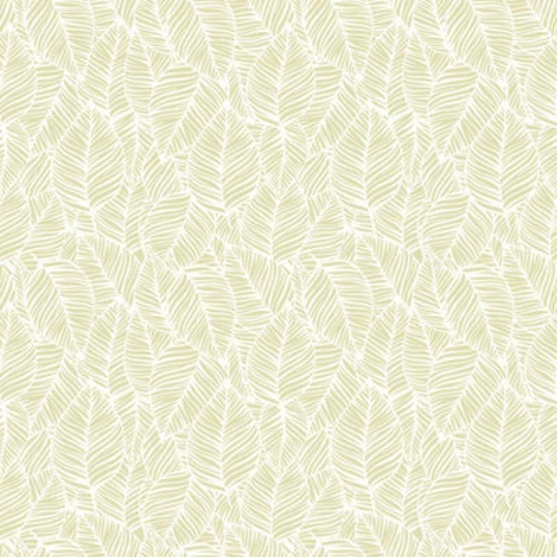 Image of Hoopla Walls Zebra Leaf - Soft Lime 10M Wallpaper
