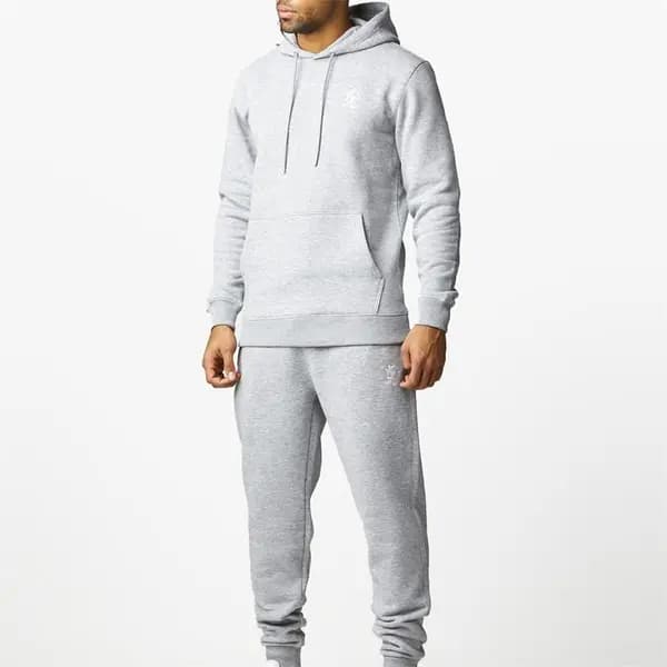 Image of Gym King Fundamental Fleece Hood OTH Hoodies Small Grey 52995802350