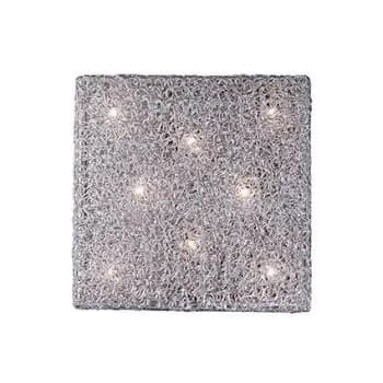 Image of Quadro 8 Light Indoor Square Small Flush Light Mesh Chrome, G9