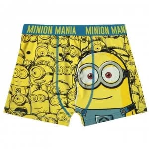 Image of Character Single Boxer Shorts Junior Boys - Minions