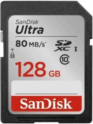 Image of SanDisk Ultra Lite SDXC 80MB/s Class 10 UHS-I 128GB