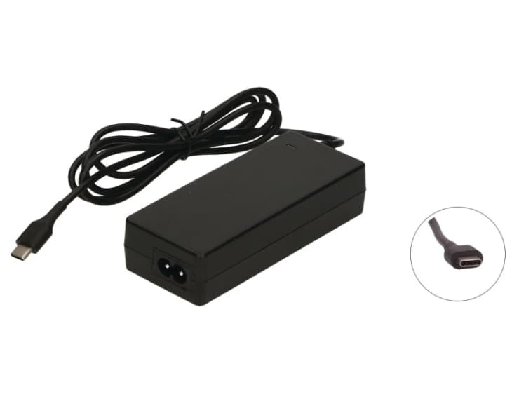 Image of 2-Power AC Adapter 5/9/15/20V 45W USB Type-C PD inc. mains cable