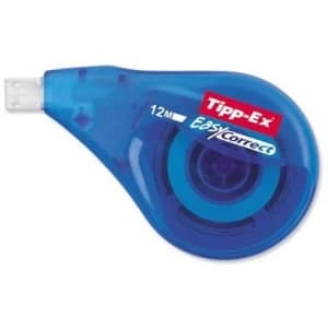 Image of Bic Tipp-Ex EasyCorrect Correction Roller Tape White Pack of 10 Roller Tapes