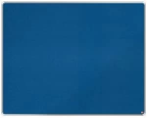 Image of Nobo Premium Plus Blue Felt Notice Board 1500x1200mm