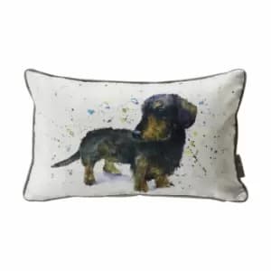 Image of Crossland Grove Dachshund Watercolour Cushion 300x500mm