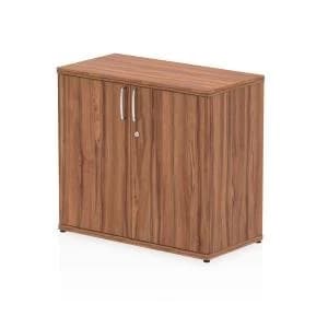 Image of Trexus Desk High Cupboard 600mm Deep Walnut Ref I000122