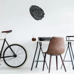 Image of Parmak ?zi Black Decorative Metal Wall Accessory