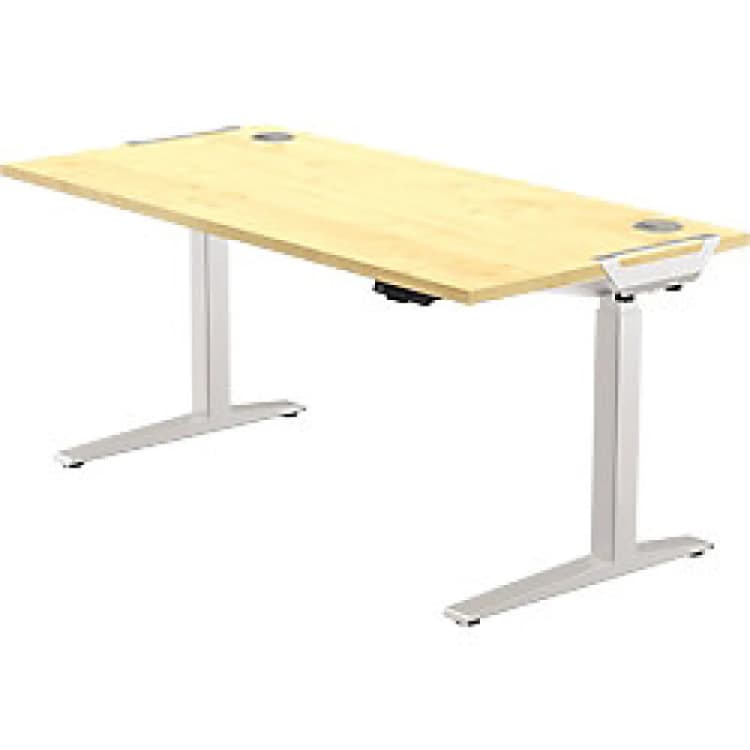 Image of Fellowes Levado Height Adjustable Desk Maple 1200mm 9787101 DD