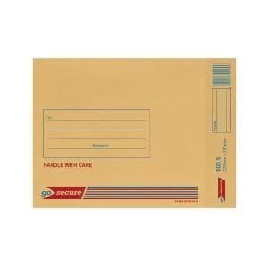 Image of GoSecure Bubble Lined Envelope Size 5 205 x 260mm Gold Pack of 100