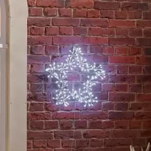 Image of The Winter Workshop - 50cm Acrylic Starburst Christmas Star Decoration - Cool White