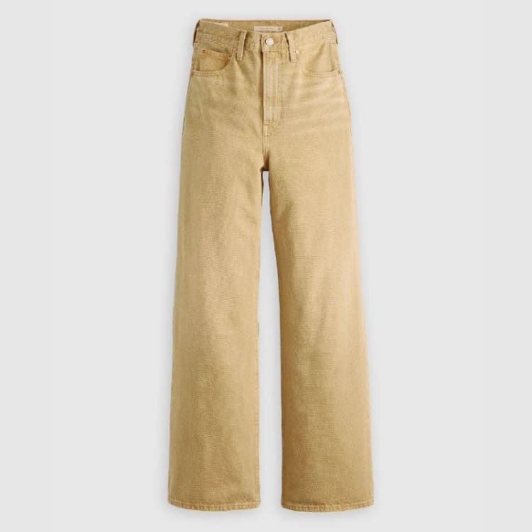 Image of Levis Womens Ribcge Large Wide Leg Jeans Scrp Travertine female 25 L32