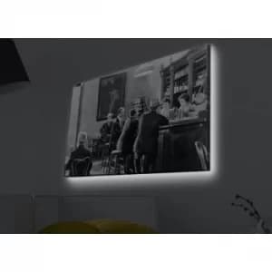 Image of 4570MDACT-032 Multicolor Decorative LED Lighted Canvas Painting